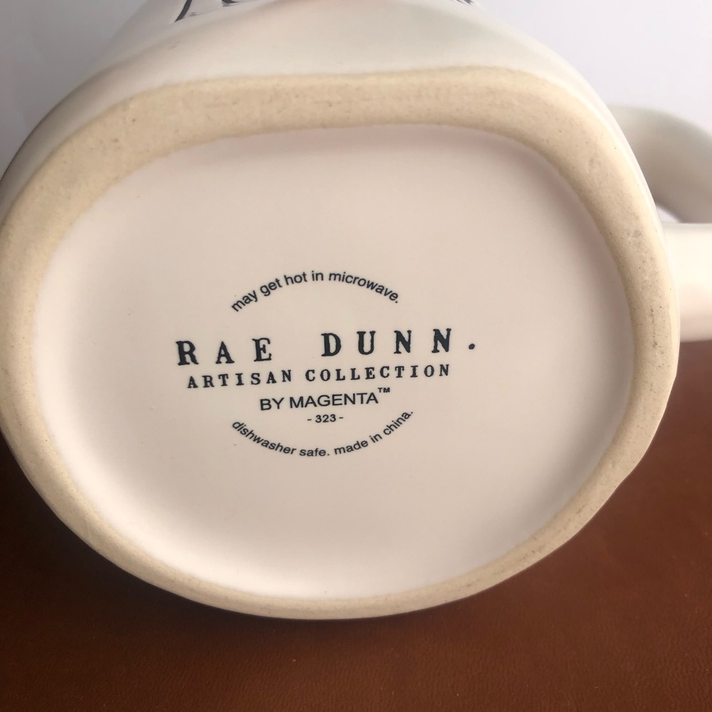 Rae Dunn Gym & Tonic mug tea cup cream white - Picture 3 of 3